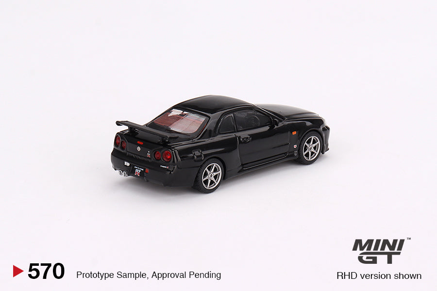 Preorder - September 2023 - 1/64 Nissan Skyline GT-R R34 V-Spec, black pearl