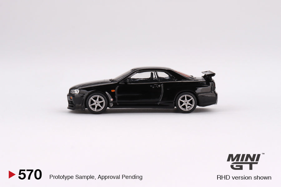 Preorder - September 2023 - 1/64 Nissan Skyline GT-R R34 V-Spec, black pearl