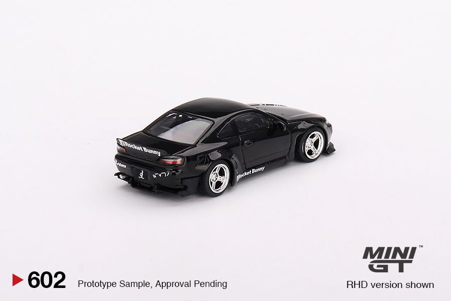 Preorder - October 2023 - 1/64 Nissan Silvia S15 Rocket Bunny, black pearl