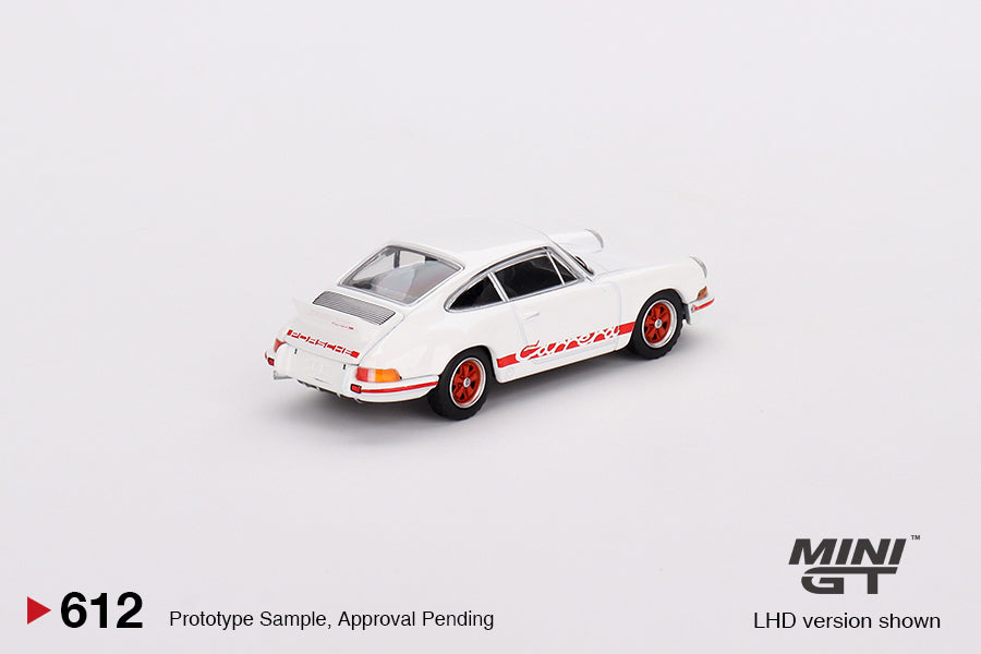 Preorder - October 2023 - 1/64 Porsche 911 Carrera RS 2.7, grand prix white with red livery