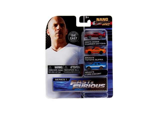 Fast & The Furious Nano Hollywood Rides B 3-pack