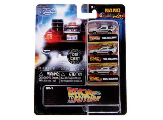 Back to the Future Nano Hollywood Rides 3-pack