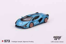 Preorder - September 2023 - 1/64 Lamborghini Sian FKP37, blue