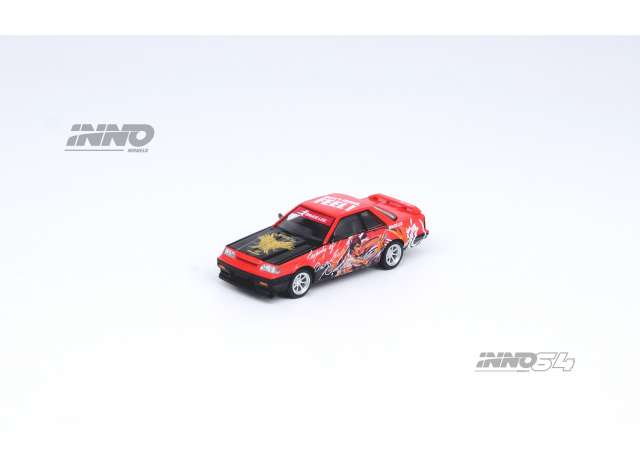 Preorder - August - 1/64 Nissan Skyline GTS-R R31 *Bruce Lee 50th Anniversary*, red/black
