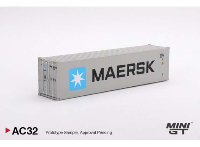 Preorder - October 2023 - 1/64 40FT Dry Container *Maersk*, grey