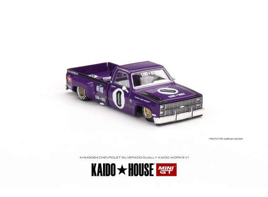 Preorder - November 2023 -  1/64 Kaido House Chevrolet Silverado Dually Kaido V1, purple