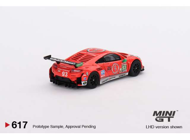 Preorder - November 2023 - 1/64 Acura NSX GT3 Evo22 #93 WTR RacersEdge Motorsport IMSA 2023 Daytona 24H, red/grey