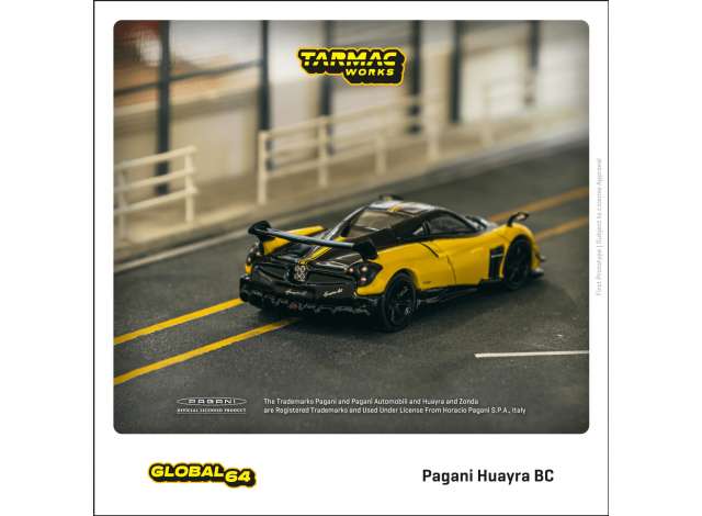 Preorder - February 2024 - 1/64 Pagani Huayra BC, giallo Limone