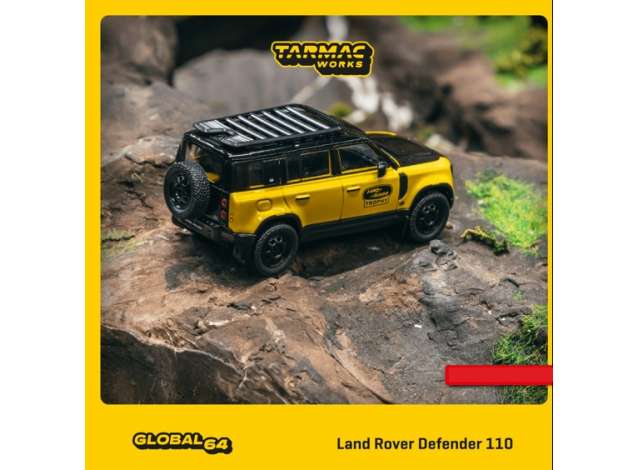 Preorder - February 2024 - 1/64 Land Rover Defender 110 *Trophy Edition*, yellow/black