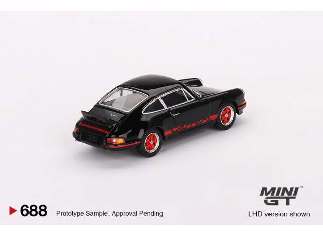 Preorder March 2024 - 1/64 Porsche 911 Carrera RS 2.7, black with red Livery