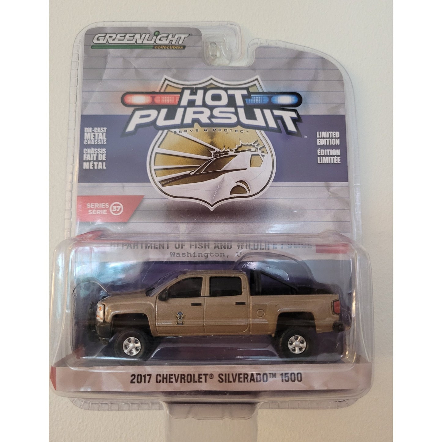 Greenlight - 2017 Chevrolet Silverado 1500 - Department Of Fish And Wildlife Police, Washigton USA