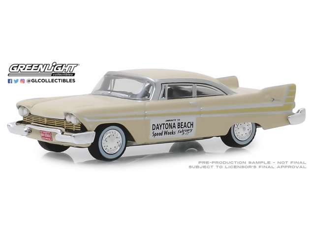 1/64 1957 Plymouth Fury Daytona Beach Speed Weeks February 3-17 *Hobby Exclusive*, beige