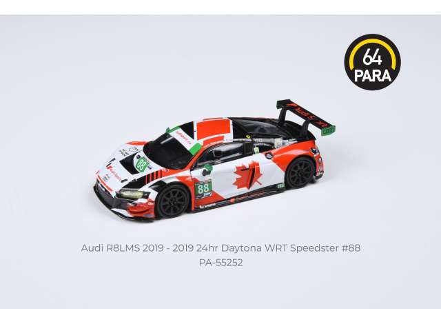 1/64 2019 Audi R8 LMS EVO #88 Speedstar 24hr Daytona WRT, black/red/white