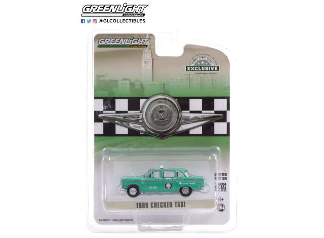 1/64 1969 Checker Motors Marathon A11 Staten Island New York Zone Cab, green
