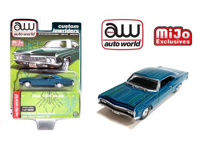 1/64 1966 Chevrolet Impala SS *Lowrider*, blue/green