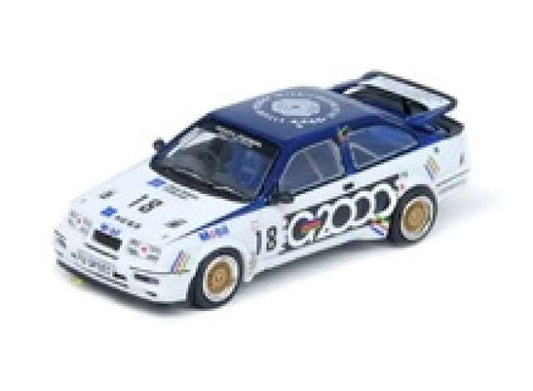 1/64 1988 Ford Sierra RS500 Cosworth *G2000* #18 Andy Rouse 3rd Place Macau Guia Race, blue/white