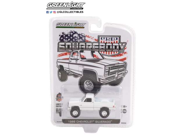 1/64 1986 Chevrolet Silverado Squarebody, white