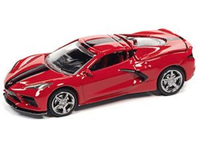 2020 Chevrolet Corvette, Torch Red with Twin Black Stripes