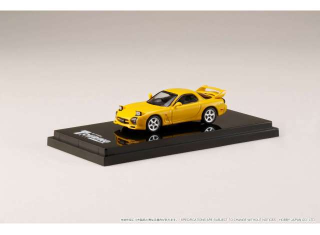 1/64 Efini RX-7 FD3S (A-Spec), sunbrust yellow