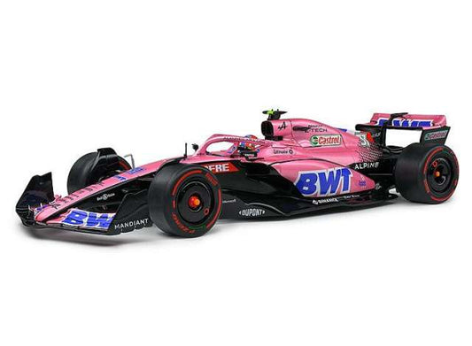 1/18 2022 Alpine A522 F1 #31 Estaban Ocon GP Saudi Arabien, blue/pink