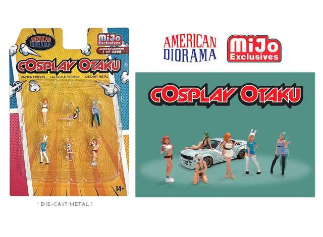 1/64 Cosplay Otaku Anime Figure set