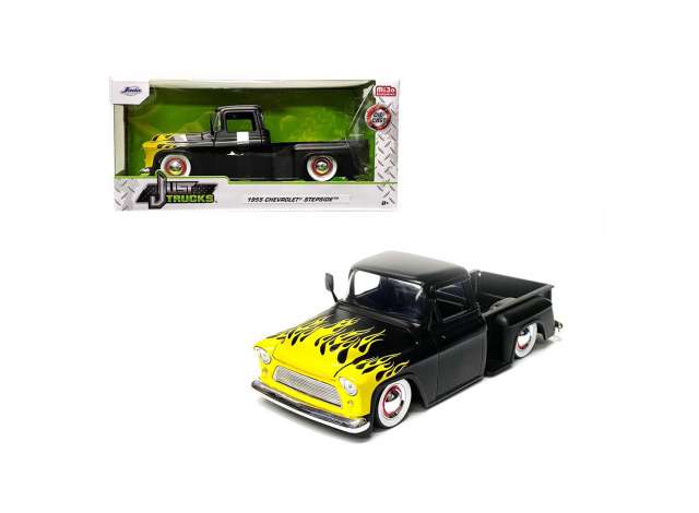 1/24 1955 Chevrolet Stepside, black/flames