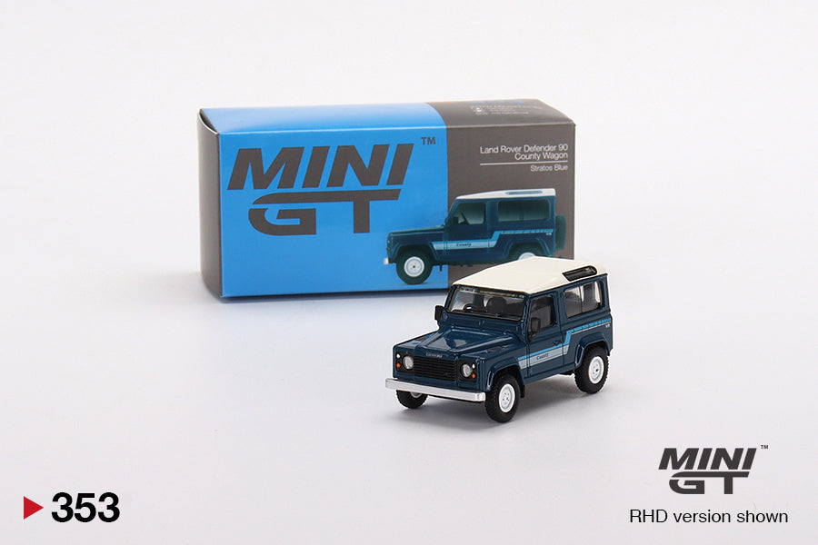 1/64 Land Rover Defender 90 County Wagon, stratos blue