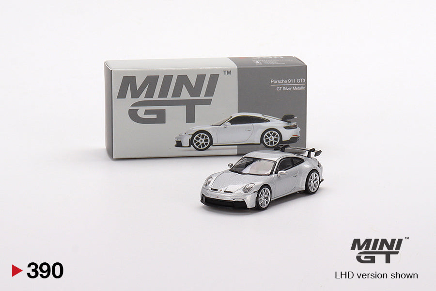 1/64 Porsche 911 (992) GT3 GT, silver metallic