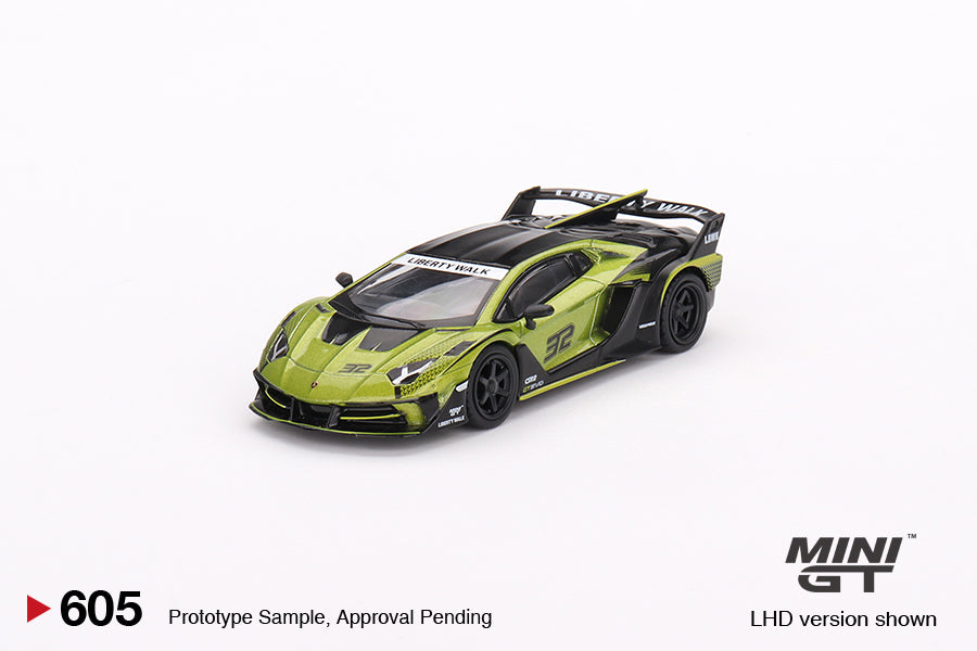 Preorder - May 2024 -  1/64 Lamborghini LB-Silhouette Works Aventador GT EVO, lime