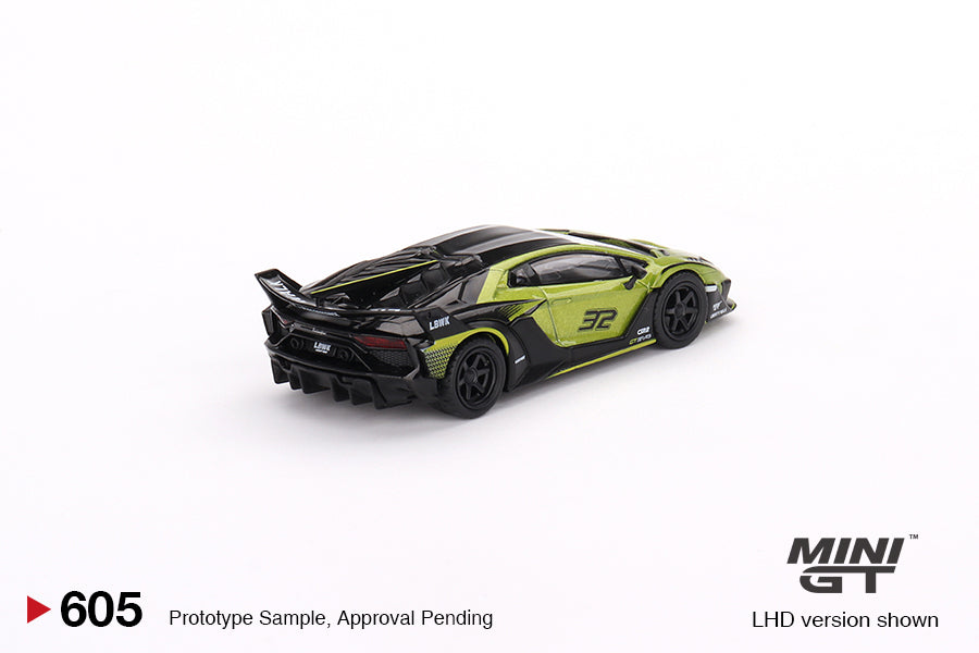 Preorder - May 2024 -  1/64 Lamborghini LB-Silhouette Works Aventador GT EVO, lime