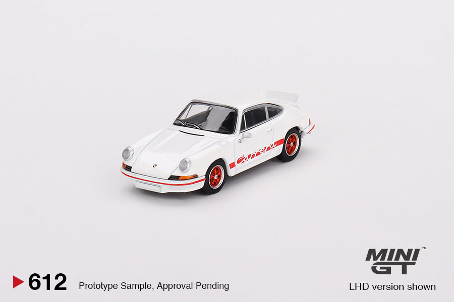 Preorder - October 2023 -  1/64 Porsche 911 Carrera RS 2.7, grand prix white with red livery