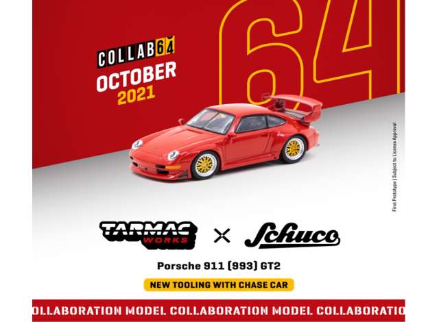 1/64 Porsche 911 (993) GT2, red