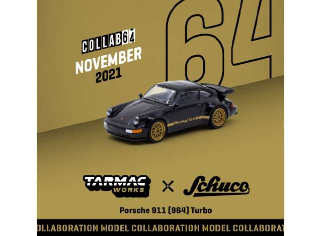 1/64 Porsche 911 (964) Turbo, black