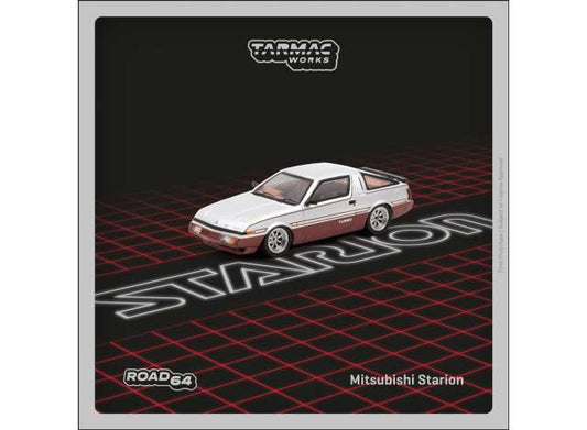 Preorder - October 2023 - 1/64 Mitsubishi Starion, silver/dark red