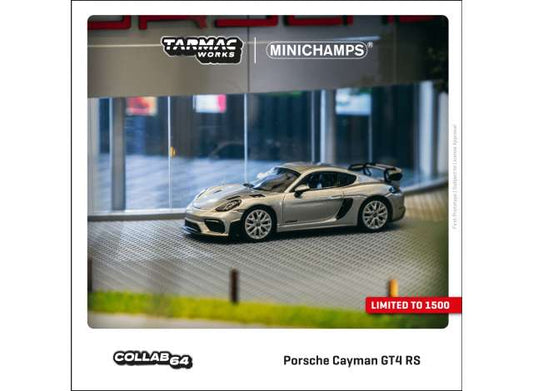 Preorder - October 2023 - 1/64 Porsche Cayman GT4 RS, silver