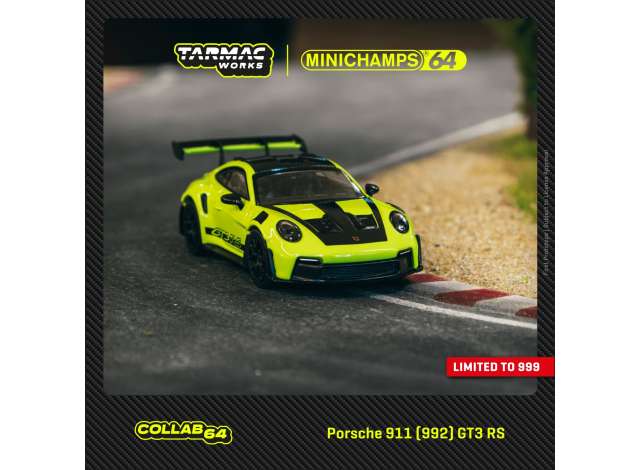 Preorder - August 2023 - 1/64 Porsche 911 (992) GT3 RS, acid green