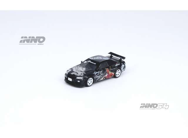 Preorder - August - 1/64 Nissan Skyline GTS-R R34 *Bruce Lee 50th Anniversary*, black