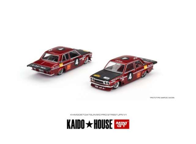 Preorder - October 2023 - 1/64 Datsun 510 Pro Street JPN V1, red