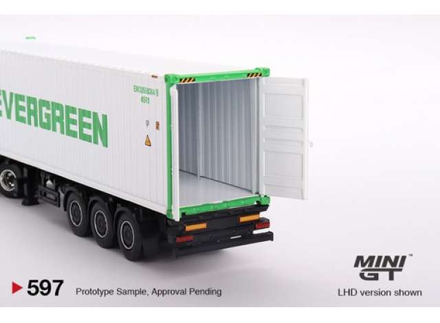 Preorder - October 2023 - 1/64 Western Star 49X with 40ft Reefer Container  *EVERGREEN* blue/white/green