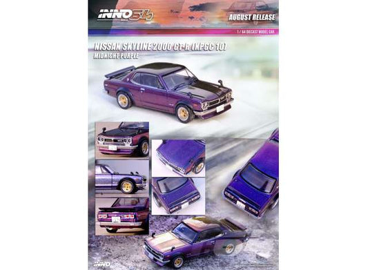 Preorder - September - 1/64 Nissan Skyline 2000 GT-R (KPGC10), midnight purple II