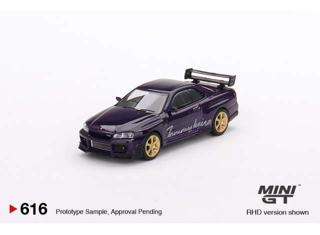 Preorder - November 2023 - 1/64 Nissan Skyline GT-R R34 Tommykaira R-z, midnight purple