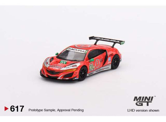 Preorder - November 2023 - 1/64 Acura NSX GT3 Evo22 #93 WTR RacersEdge Motorsport IMSA 2023 Daytona 24H, red/grey