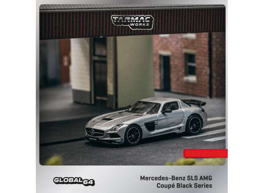 Preorder - February 2024 - 1/64 Mercedes Benz SLS AMG Coupe Black Series, silver metallic