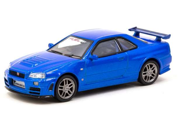 Preorder - October 2023 - 1/64 Nismo R34 GT-R Z-tune *FuelFest Tokyo*, blue