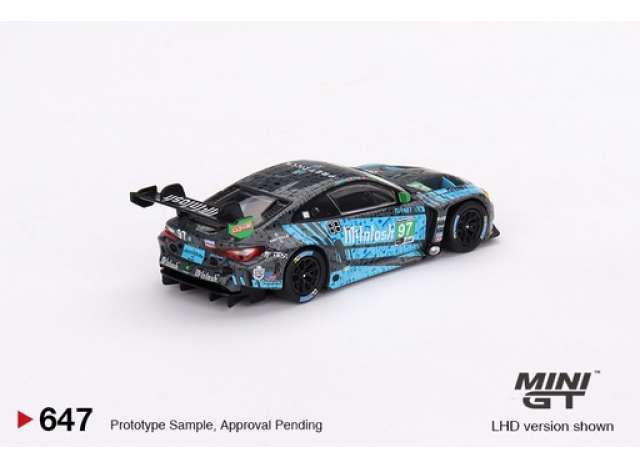 Preorder - May 2024 - 1/64 2023 BMW M4 GT3 Turner Motorsport IMSA #97 2nd Place Laguna Seca GTD, black/blue