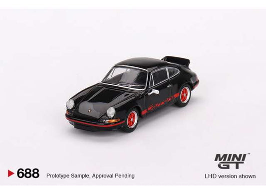 Preorder March 2024 - 1/64 Porsche 911 Carrera RS 2.7, black with red Livery