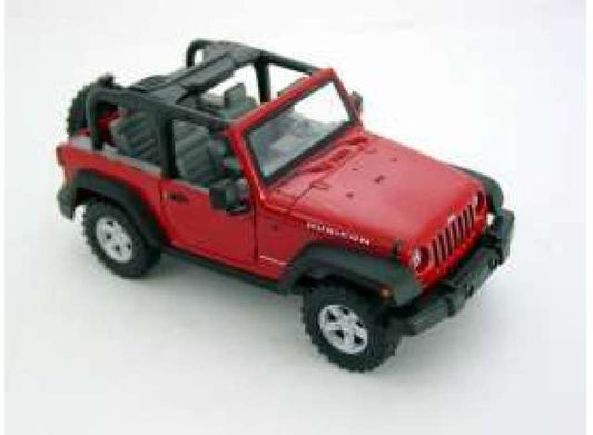 1/24 2007 Jeep Wrangler Rubicon with open roof, red