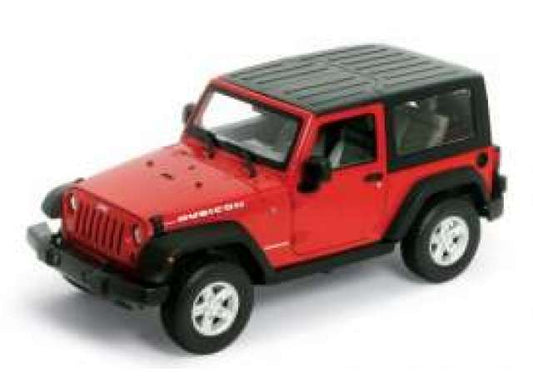 1/24 2007 Jeep Wrangler Rubicon with closed soft top, red