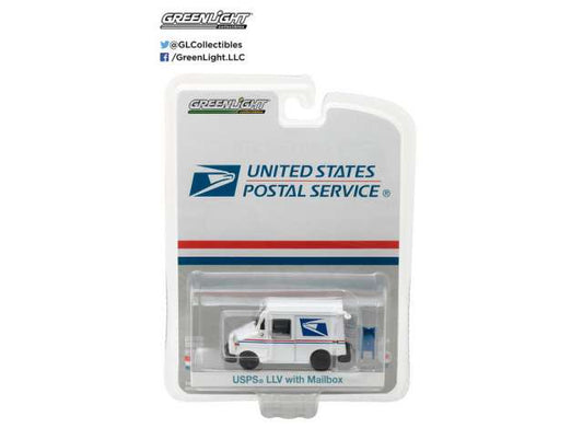 1/64 United States Postal Service (USPS) Long Life Postal Delivery Vehicle + Mailbox Accessory