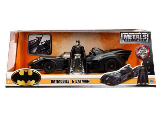 1/24 1989 Batmobile *Batman, with Michael Keaton/Jack Nicholson/ Kim Basinger*, black with Diecast Batman Figure